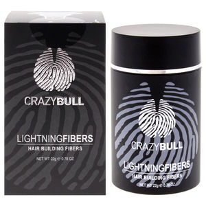 Lightning Hair Building Fibers - 1 Black by Crazy Bull Hair Men 0.78 oz Fiber
